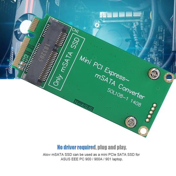 mSATA SSD til SATA Mini PCIE SSD Riser Card Adapter Konverter til ASUS Bærbar