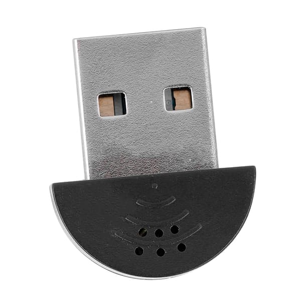 Bärbar USB Mini Studio Talmikrofon Inspelningsljud MIC-adapter för dator PC