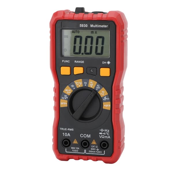Smart Digital Multimeter Voltmeter Ohmmeter AC DC 600V 10A Kapacitans Tester 20mΩ
