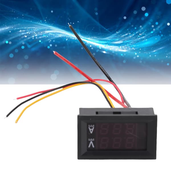 DC 0-100V 100A Digital Voltmeter Ammeter, Dobbelt LED-display, Spændings- og Strømtester Måler