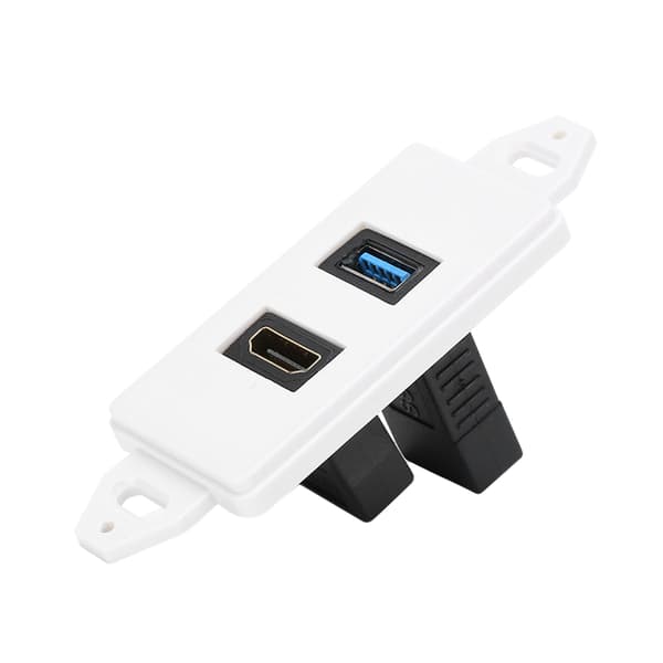 HDMI USB3.0 Två i en integrerad multimedia väggpanel ljudvideo uttag