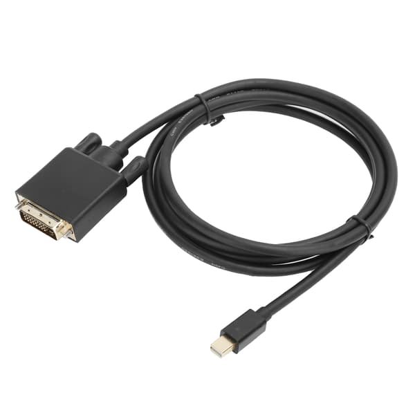 Mini DP til DVI-kabeladapter Kobberleder 4K 1080P med ABS-hus 1,8m/5,9ft