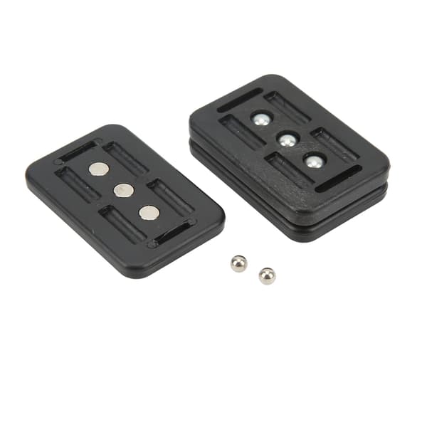 Push Slider Magnetisk ABS EDC 3 Lag Bærbar Fidget Slider Legetøj til Stress Angstdæmpning Sort
