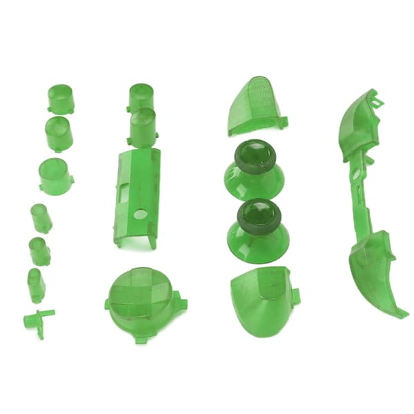 Full Buttons Mod Kits Trigger Full Trigger Module Set för XBOX Series X för XBOX Series S Controller Transparent Grön