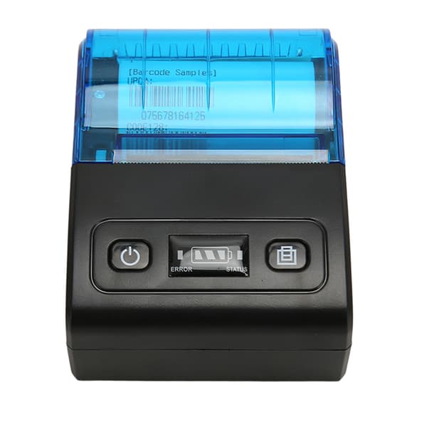 Bærbar termisk printer Multifunktionel Bluetooth 4.0 58 mm mini termisk kvitteringsprinter til butiksrestaurantvirksomhed EU-stik