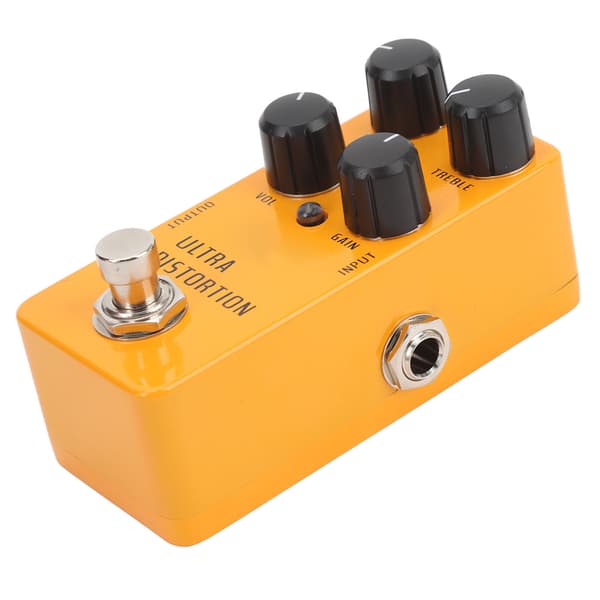 High Gain Distortion Gitarrpedal Aluminiumlegering Elgitarr Distortion Effektpedal med True Bypass DC9V