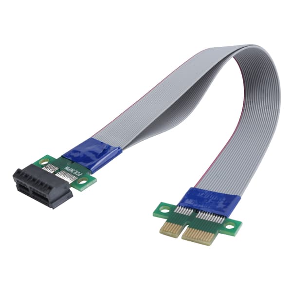 PCIE förlängningskabel 1X Riser Card Extender DoubleSpeed MaletoFemale Adapter Ribbon EP051