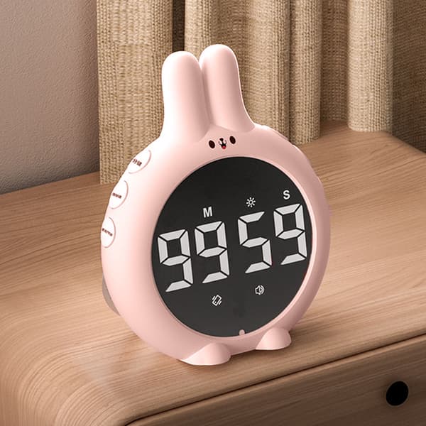 Söt multifunktionell digital timer med magnet, hög precision för barnläxor, matlagning och sport