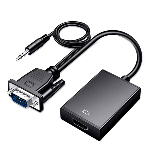 VGA til HD Multimedia Interface Konverter Professionel 1080P VGA Adapterkabel til PC Bærbar TV