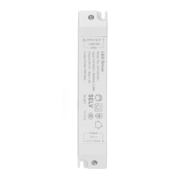 18W LED-transformatorförare DC12V 1.5A ABS Multi-skydd LED-strömförsörjning för hem AC100‑240V