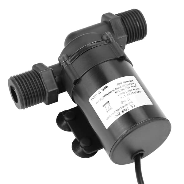 Mini DC børsteløs vandpumpe til solvandvarmer 12V 0-80℃