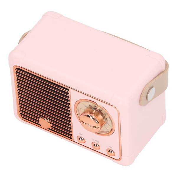 Bärbar Bluetooth-högtalare Mini Kompakt Trådlös Retro Stöd Radioprogram för Utomhusbruk