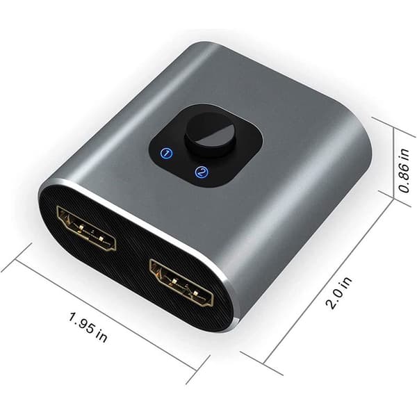 HD Multimedia Interface Switch 2 ind 1 ud 4K 60Hz understøtter 3D HD Tovejs HD Multimedia Interface Splitter