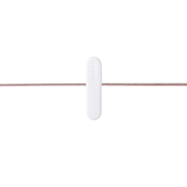 In-ear headset med luftrörssäkerhet och mikrofon för iOS och Android, transparent, enkel