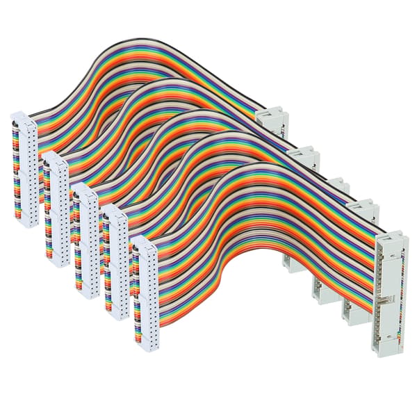 5 stk. GPIO-kabel til Raspberry Pi han til hun 40-polet ledning computertilbehør 20 cm han til hun