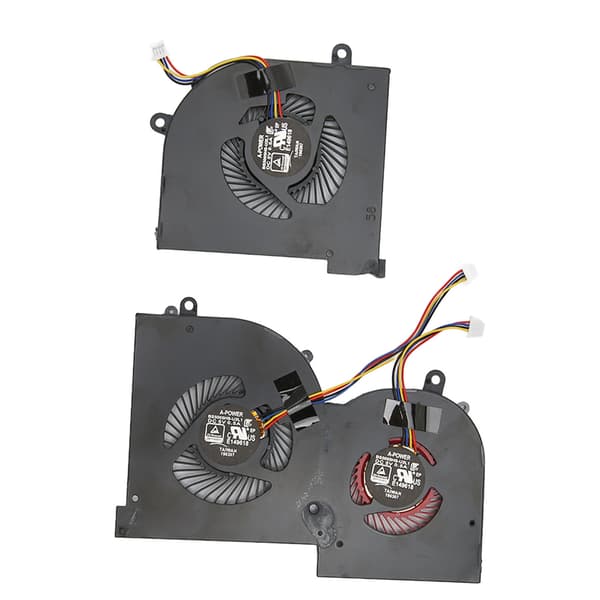 CPU GPU køleventilator 4-benet god varmeafledning bærbar køleventilator til MSI Gs65 MS 16Q2 til 16q2 Cpu Cw til 16q2 Gpu Cw CPU+GPU