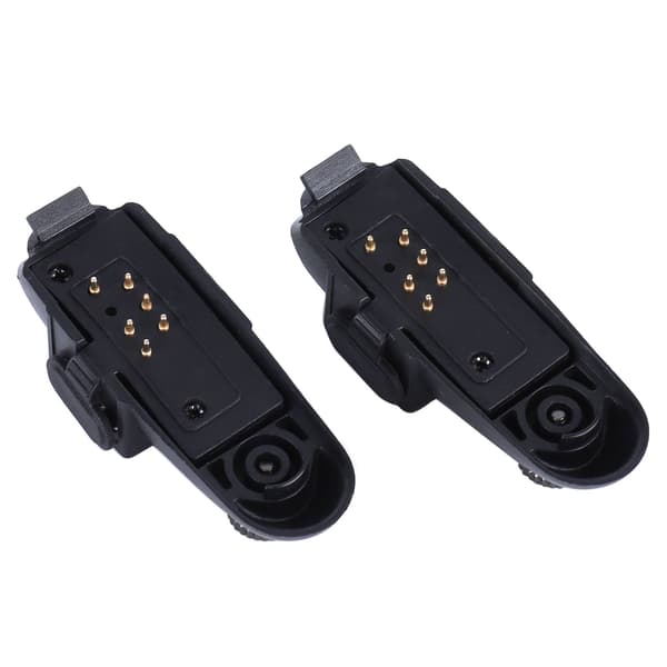 2 stk. Walkie-Talkie 7-ben til 2-ben headsetadapter Bærbar lydheadsetadapter til GP328 GP340