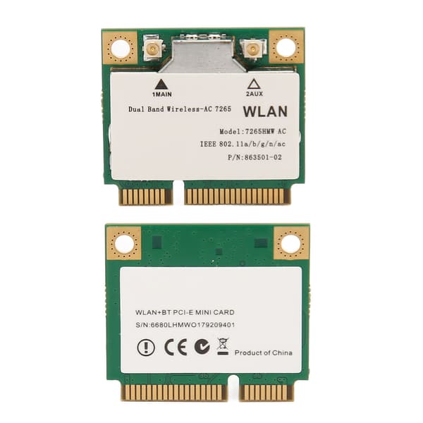 7265HMW trådløst netværkskort 1200Mbps 2.4 5Ghz Bluetooth 4.2 Mini PCIE Interface WiFi-adapter til Windows 7 8 10