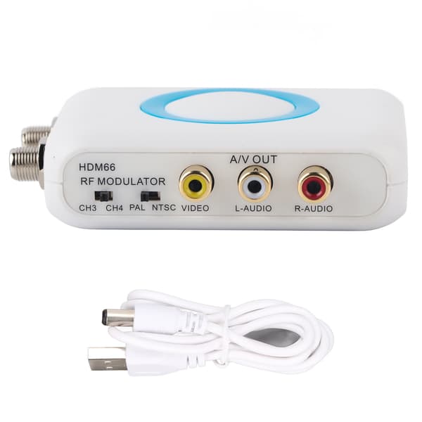 HDM66 HD-modulator stöder PAL/NTSC-formatutgång RCA till RF-modulator för hemmabruk TV-ersättning