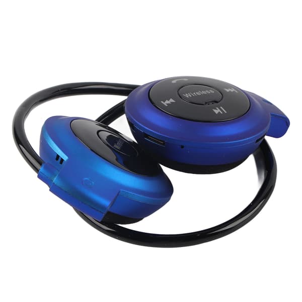 Bluetooth brusreducerande sportlurar med mikrofon för iOS och Android, blå