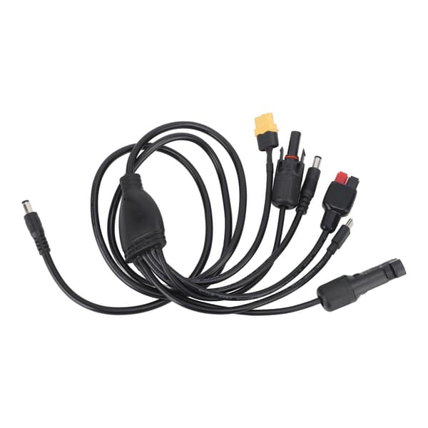 Solopladningskabel Panelstik DC Han til XT60 Han Hun USB C til Anderson DC Han Hoved 1 til 6 1,2 meter