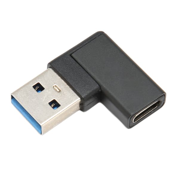 Retvinklet USB til USB C-adapter 90 graders Plug and Play USB 3.0 A til USB C-adapter til bærbare computere Telefon PC