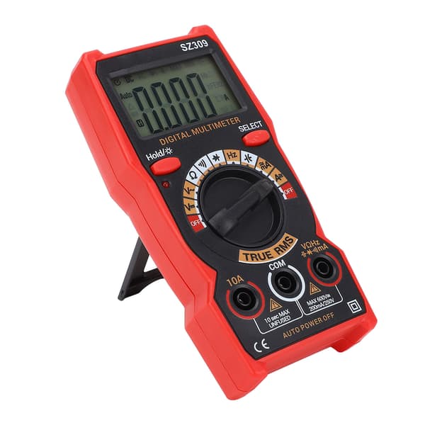 Bilbatteritester Digitalt Multimeter AC DC Voltmeter Ohm Volt Amp Meter Smart Elektrisk Værktøjssæt SZ309