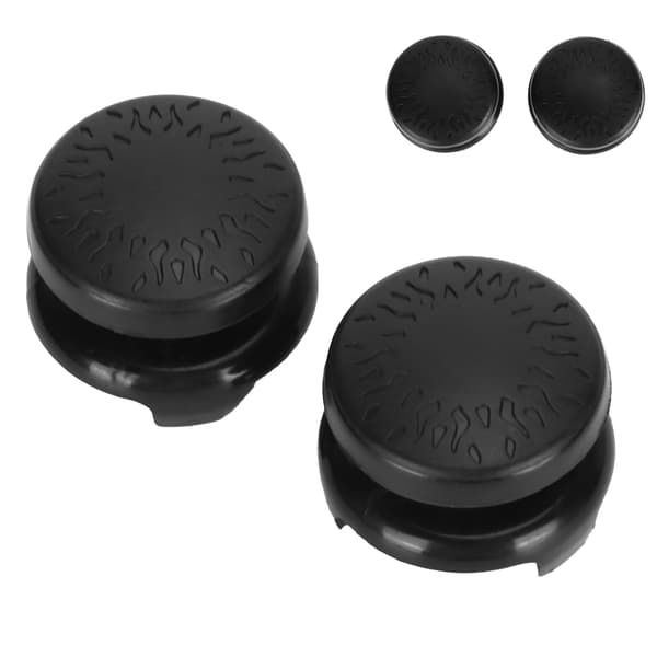 2 stk. Thumbstick Blødt Silikone Cover Greb Stick Joystick Controller Gamepad Nøglehætte til PS5 Sort