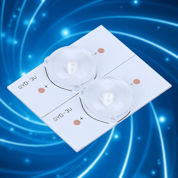 3V SMD LED Chip Glasfiber PCB med optisk linsefilter til TV-reparation, 20-styks sæt