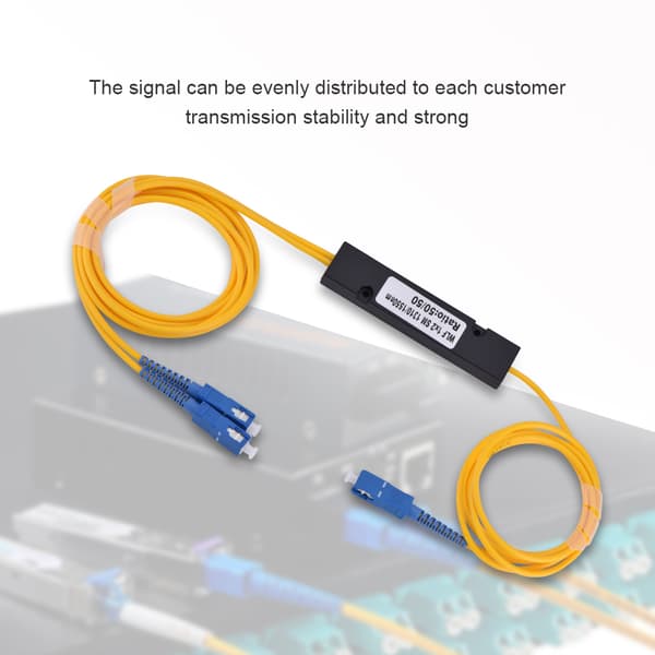 1 til 2 Singlemode SC Optisk Fiber Splitter Kabel med SC SC Stik