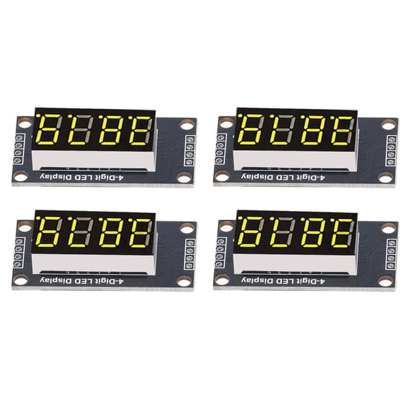 4-pak TM1637 0,36\" Rød LED 4-cifret 7-segment displaymodul Digitalt rør til Arduino