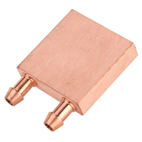 Kobber vandkøleblok til grafik GPU-hoved CPU 40 * 40 * 10 mm