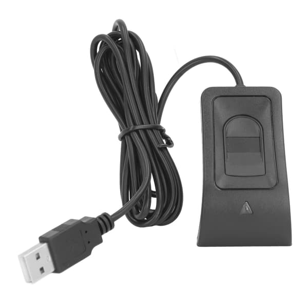 Fingeraftryksscanner USB Kapacitiv Biometrisk Læser til Windows 10, 5V DC, Sort