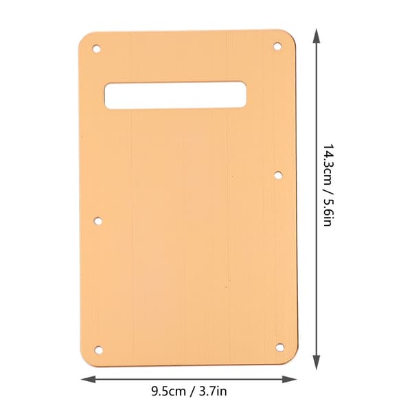 Plektrumskydd Tremolo Cavity Cover Bakplatta för ST Style Elgitarr (Guld)