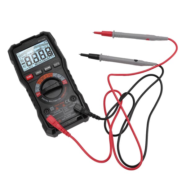 Auto-Ranging 6000-tællings multimeter, ægte RMS AC/DC spænding, strøm, modstand, kapacitans, frekvensmåler
