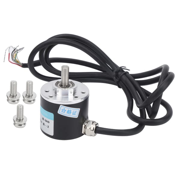 Rotary Encoder 3-faset 6 mm massiv aksel reduktionsmotor tilbehør DC5-24V C38S6G5-1200Z