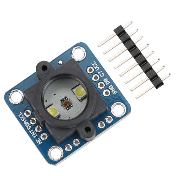 TCS34725 Farvesensormodul, justerbar LED, I2C-interface til Arduino DIY