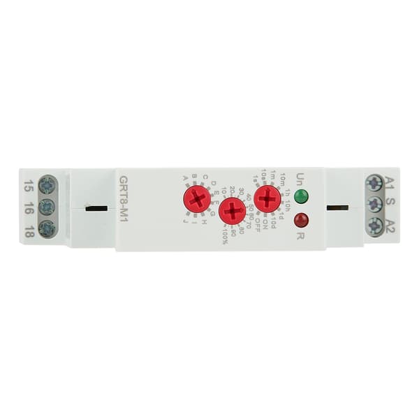 GRT8-M1 Multifunktions Timer Relæ, 10 Tilstande, DIN-skinne, AC/DC 12-240V