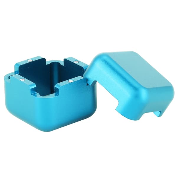 Bærbar Mini Magnetisk Kridtholder til Billardkø (Blå)