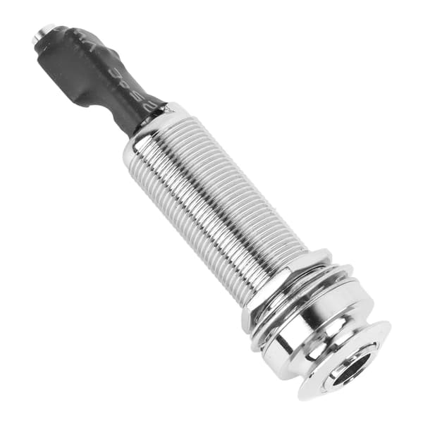 Gitarr Jack Pickup 6,35 mm Utgång Barrel Jack Socket Cylinder för Elgitarr Pipa Ukulele Citra