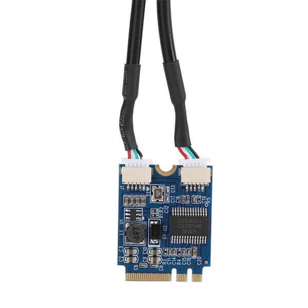 M.2 NGFF til USB Riser Card KEY A E til Dobbelt Port USB2.0 Interface Udvidelseskort Kabeladapter