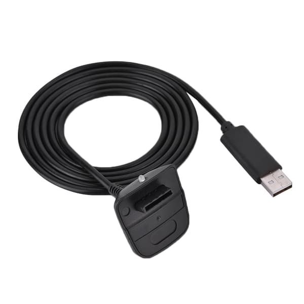 Microsoft Xbox 360 -langattoman ohjaimen USB-pikalatauskaapeli (musta)