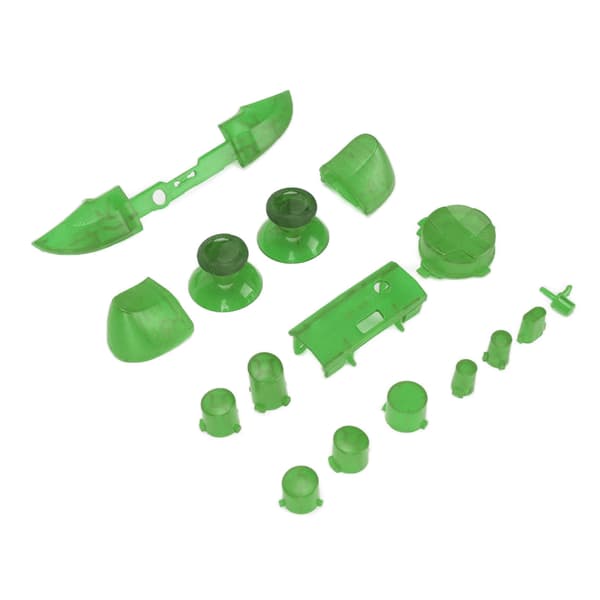 Full Buttons Mod Kits Trigger Full Trigger Module Set för XBOX Series X för XBOX Series S Controller Transparent Grön