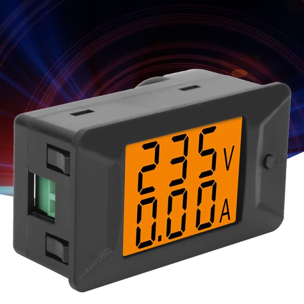 AC 40-400V 100A Dobbelt Digital Volt Amp Panelmåler, Amperemeter & Voltmeter, 110-220V, LED Display