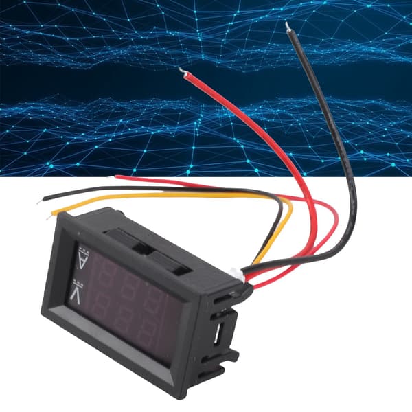 DC 0-100V 100A Digital Voltmeter Ammeter, Dobbelt LED-display, Spændings- og Strømtester Måler