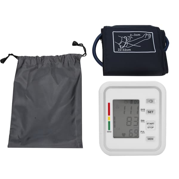 Armblodtryksmåler LCD Digital Display Stemmeudsendelse Blodtryksmåler Armbånd 22-32cm