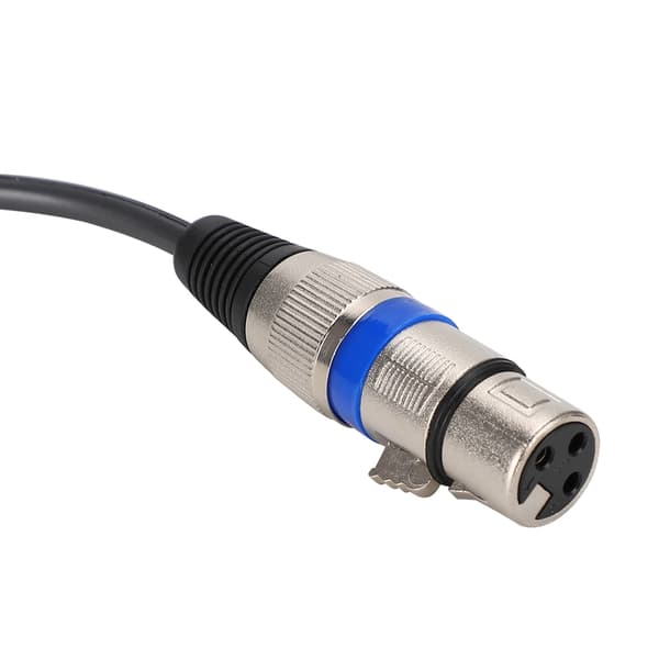 Dobbelt RCA han til dobbelt XLR hun lydadapterkabel patchkabel dobbelt række PVC-ledning