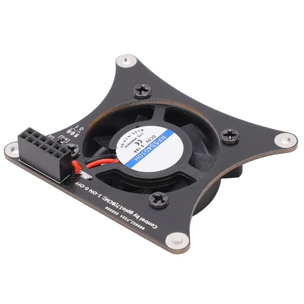 Stille PWM-køleventilator til Raspberry Pi, printplade-køleplade, hastighedsjusterbart pc-tilbehør