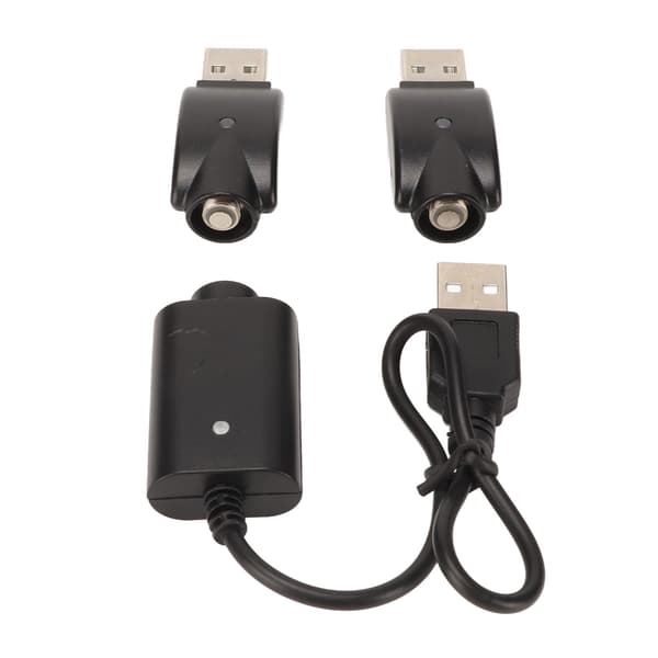 Smart USB-oplader til USB-adapter med LED-indikator Intelligent overopladningsbeskyttelse Sort