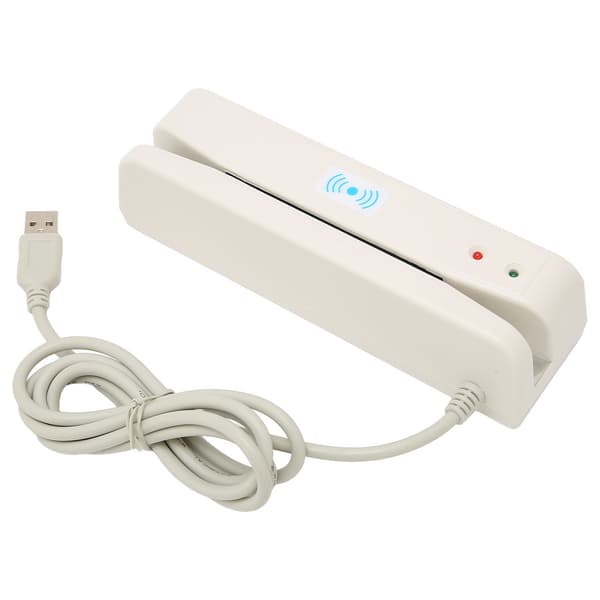 Kortlæser Letvægts USB-interface 2-vejs swipe Praktisk læser til banksystemer